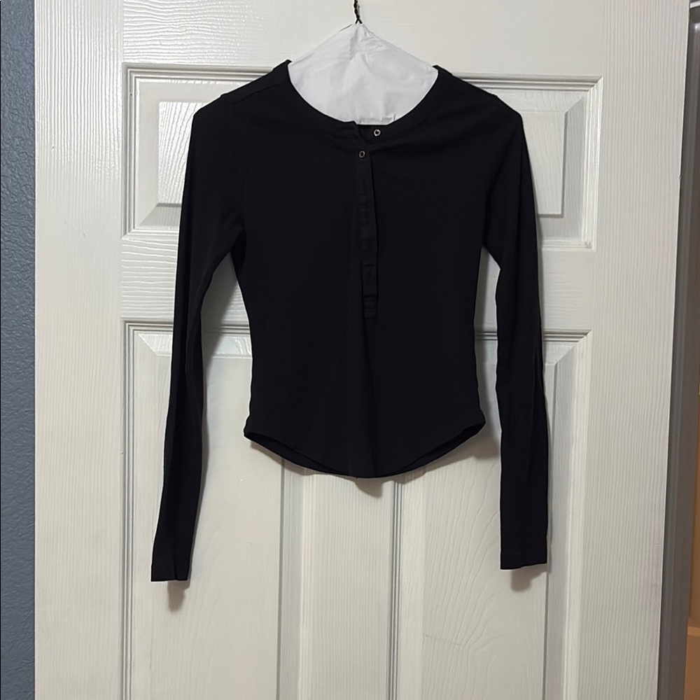 Pilcro Black Button Down Women's Shirt